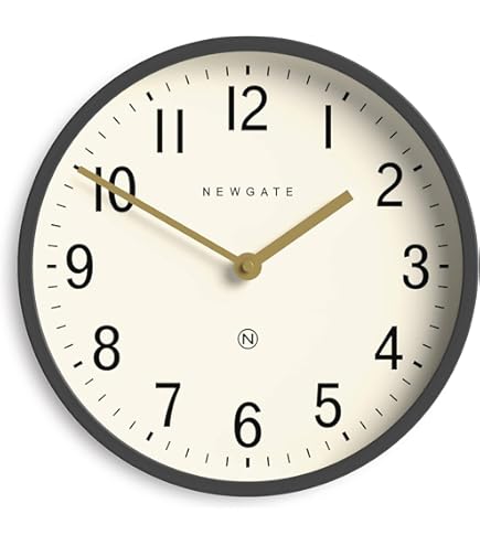 Amazon.com: NEWGATE® Number Four Theatre Wall Clock | Modern